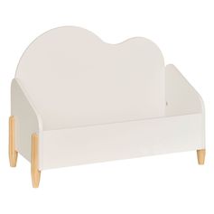 Coffre de rangement DOUCEUR ORGANIQUE blanc 61x28.5x44.2cm