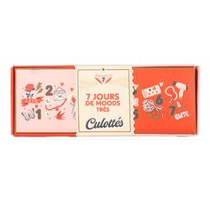 Coffret 7 culottes pailletées à message S - L
