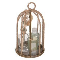 Coffret cage en métal et corde PAOLA parfum Jasmin