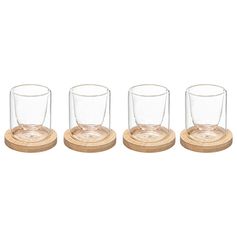 Coffret CLEA 4 verres à café et sous-verres 8cl