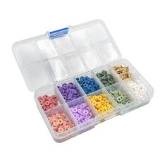 Coffret de 1500 perles Heishi colorées