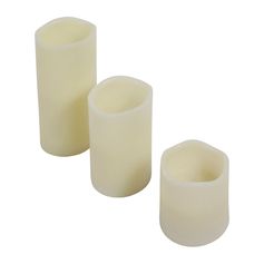 Coffret de 3 bougies LED en cire couleurs changeantes et télécommande