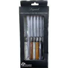 Coffret 6 couteaux à steak PRADEL parme