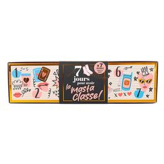 Coffret MASTA CLASSE 7 chaussettes pailletées à message 36 - 41
