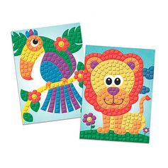 Coffret planches de mosaïques mousse