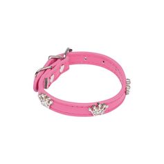 Collier couronne rose chien 30cm