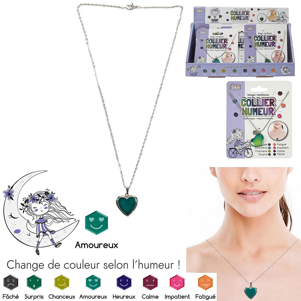 Collier change 2025 de couleur humeur
