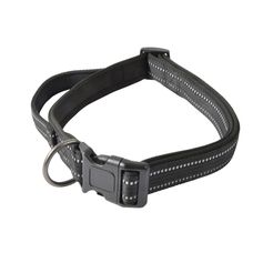 Collier XL pour chien réglable avec poignée noir 90cm