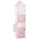 Colonne de rangement pour chambre d'enfant rose H 140cm