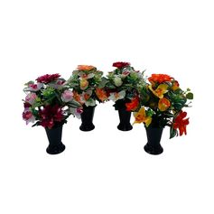 Cône de dahlias roses et orchidées 13 têtes 25x38cm