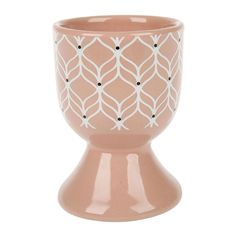 Coquetier MALVA en grès imprimé 4.5x6.5x4.5cm