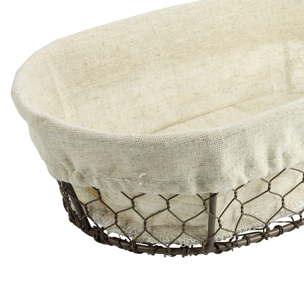 Corbeille à Pain Ovale Lacor - 24x17x8cm - Brun - Fabriqué En Espagne