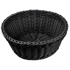 Corbeille tressée noire D 20cm