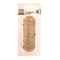 Cordelette jute nature 30m