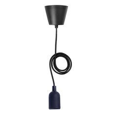 Cordon suspension douille noi silicone pour ampoule E27