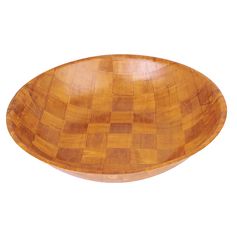 Coupelle ronde bois de peuplier marron D 40cm
