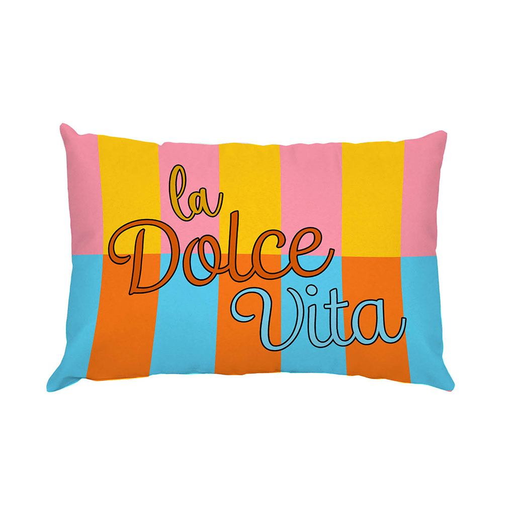 Coussin AMORE polyester orange 40x60cm