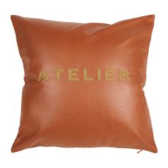 Coussin ATELIER terracotta polyester 40x40cm
