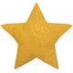 Coussin BERLINGOT étoile ocre 40x40x10cm