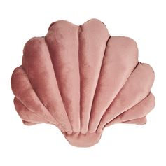 Coussin coquillage rose polyester 35x35cm