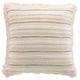Coussin coton tissé ATLAS crème 40x40cm