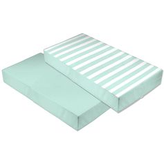 Coussin de palette AMORE réversible polyester menthe 120x80x10cm