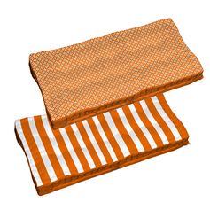 Coussin de palette DOLCEZZA orange réversible 60x120x10cm