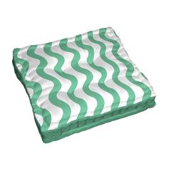 Coussin de sol DOLCEZZA menthe 4 points carré 40x40cm