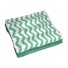 Coussin de sol DOLCEZZA menthe 4 points carré 60x60cm