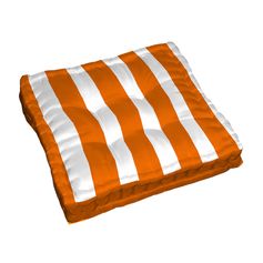 Coussin de sol DOLCEZZA orange 4 points carré 40x40cm