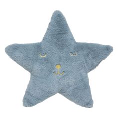 Coussin déco étoile bleu 39x39cm