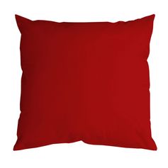 Coussin déco NELSON polyester rouge 60x60cm