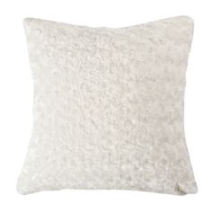 Coussin déco polyester ROSA blanc 40x40cm