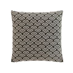 Coussin déhoussable MINELLA noir 45x45cm