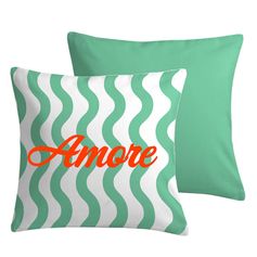 Coussin DOLCEZZA carré menthe 45x45cm