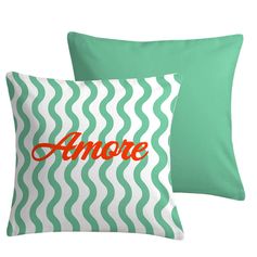 Coussin DOLCEZZA carré menthe 60x60cm