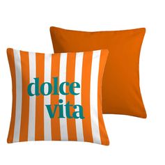Coussin DOLCEZZA carré orange 60x60cm
