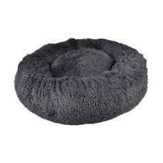 Coussin doux gris anthracite chien D95cm