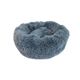 Coussin fluffy rond anthracite D 55x16cm