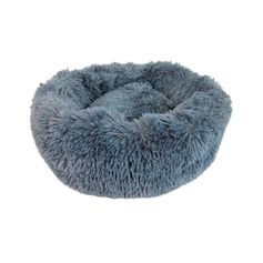 Coussin fluffy rond anthracite D 70x16cm