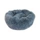 Coussin fluffy rond anthracite D 70x16cm