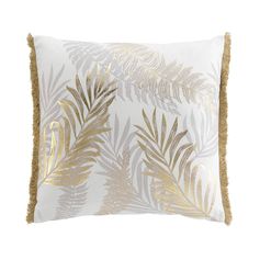 Coussin MELISSE poly coton imprimé métallisé 50x50cm