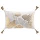 Coussin MELISSE poly coton pompons 30x50cm