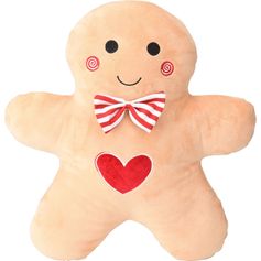 Coussin pain d'épice effet velours 10x37x43cm