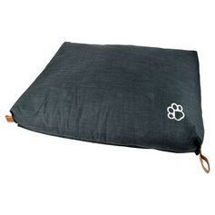 Coussin rectangulaire CITY chien anthracite 80x100x12cm