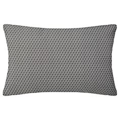 Coussin rectangulaire coton OTTO gris 30x50cm