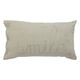Coussin rectangulaire double gaze de coton taupe 50x30cm