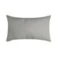 Coussin rectangulaire NELSON polyester gris mastic 30x50cm