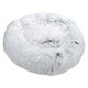 Coussin rond fluffy gris clair D 95x22cm