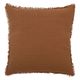 Coussin WIDDY nid d'abeille terracotta polyester et coton 45x45cm